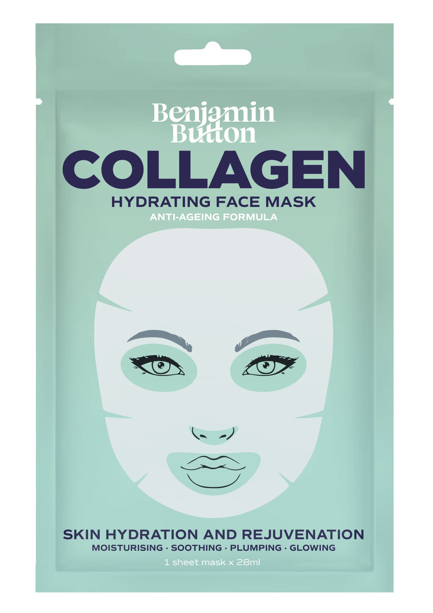 Masque hydratant au collagène pour le visage