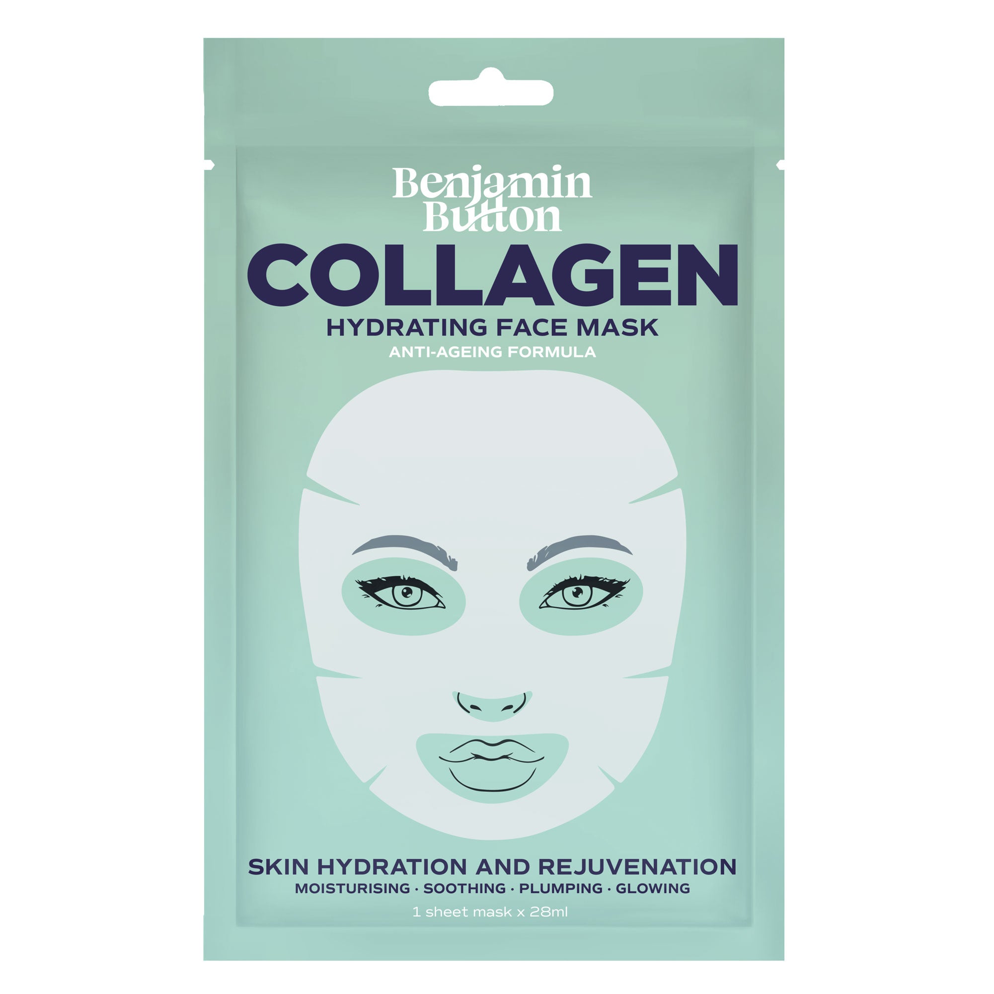Masque hydratant au collagène pour le visage