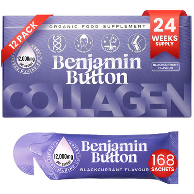 168 sachets liquides de collagène marin BlackCurrant 10 000 mg