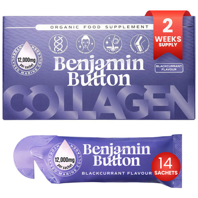 14 sachets liquides de collagène marin au cassis 10 000 mg